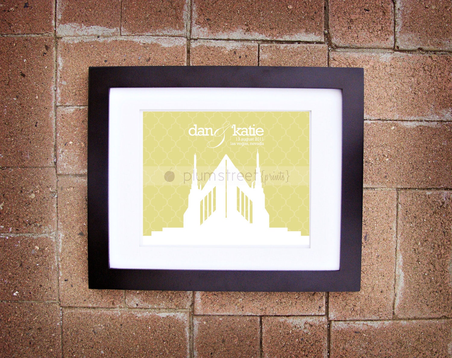 Personalized Las Vegas Nevada Temple Wedding Print - Printable 8x10
