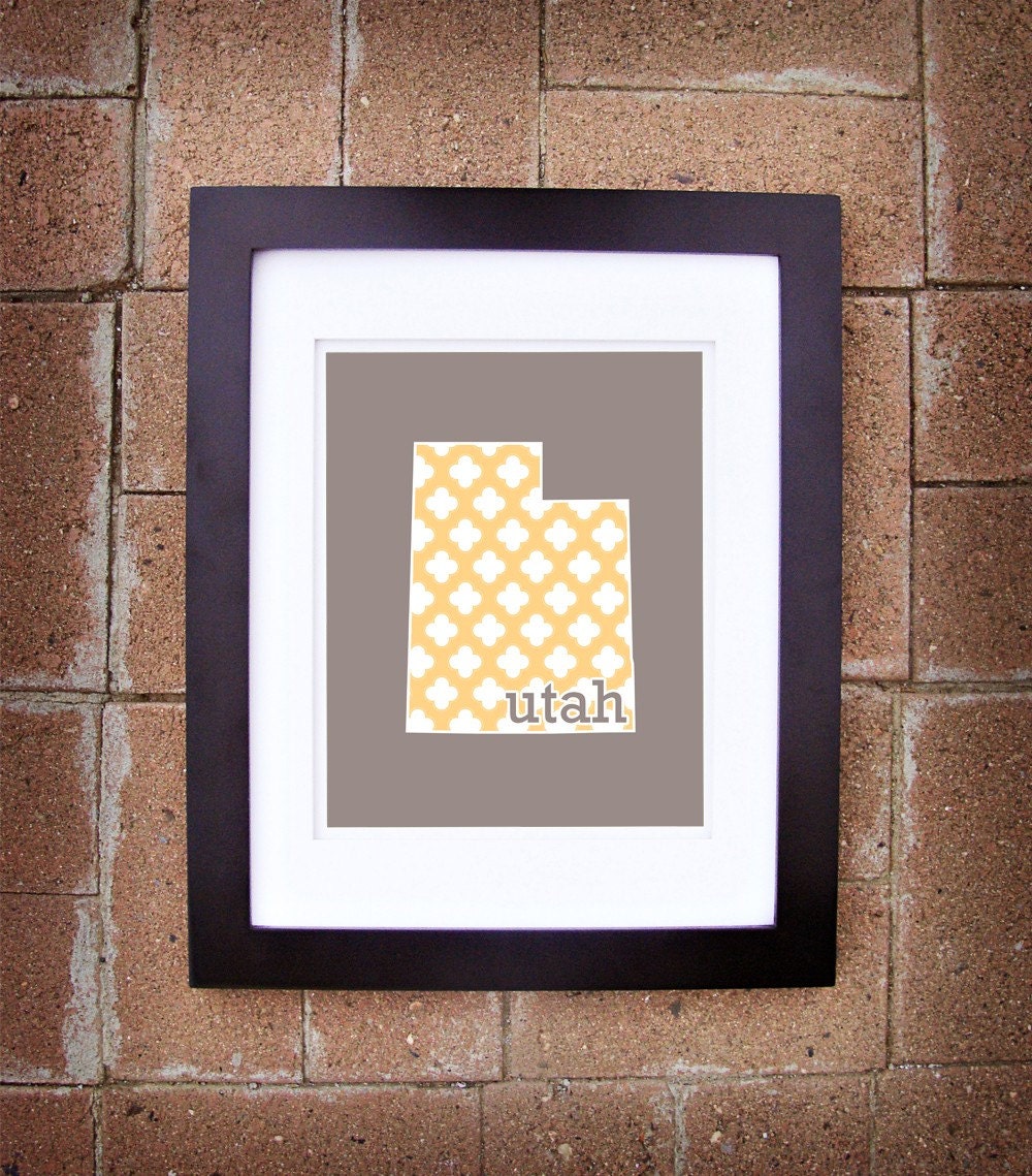 State Prints - Utah (Version Two) - 8x10 Printable Art