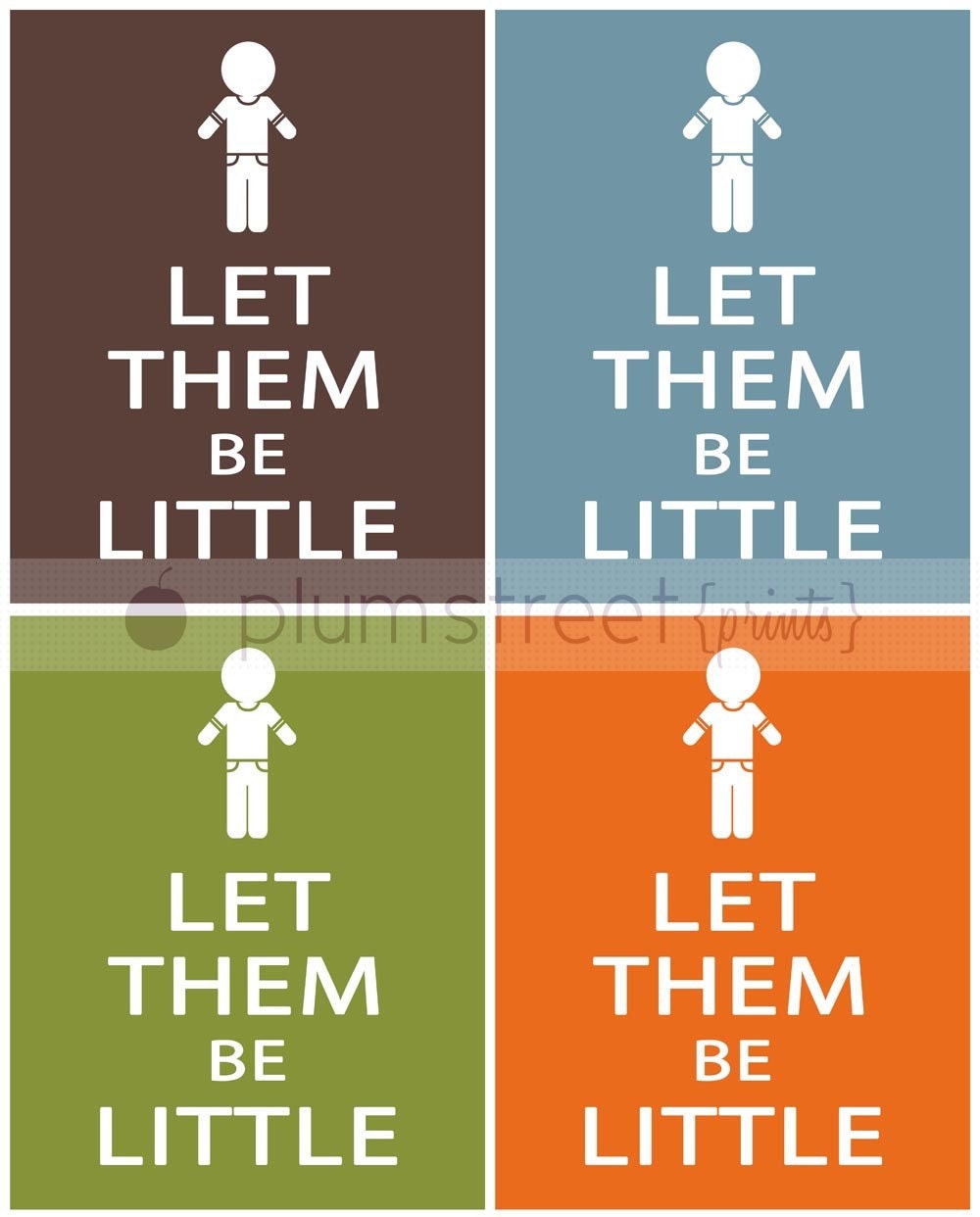 Paper Dolls - "Let Them Be Little" - Boy Version - 8x10 Printable Art