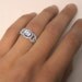 1.00 carats Round Cut Diamond Engagement Ring 14k White Gold