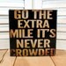 Inspirational Canvas Block Go the Extra Mile - 5x5