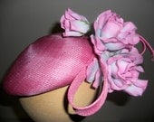 Vintage Straw Hat Authentic 1950s Designer Adolfo Paris Fusha Pink  A Plus Fit for A New Queen