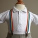 Rainbow ribbon adjustable supenders