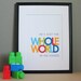 Christian Art Print, He's Got the Whole World in His Hands, 8x10, Unframed