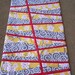 Mid-Century Flower and Swirls Table Runner, 14 x 47, Cotton