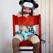 Baby Boy / Toddler Sock Monkey Leg Warmers Leggings