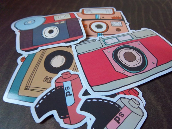 Retro Camera Sticker Pack