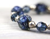 Blue OOAK Rustic Graduation Gift  TAGT Sterling Silver Bracelet:  A Day in Denali National Park - Thebracelettree