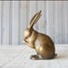 Brass Bunny Rabbit // Paperweight