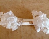 Seam Binding Ribbon White Blanc Crinkled Wrinkled Shabby Chic Country Cottage