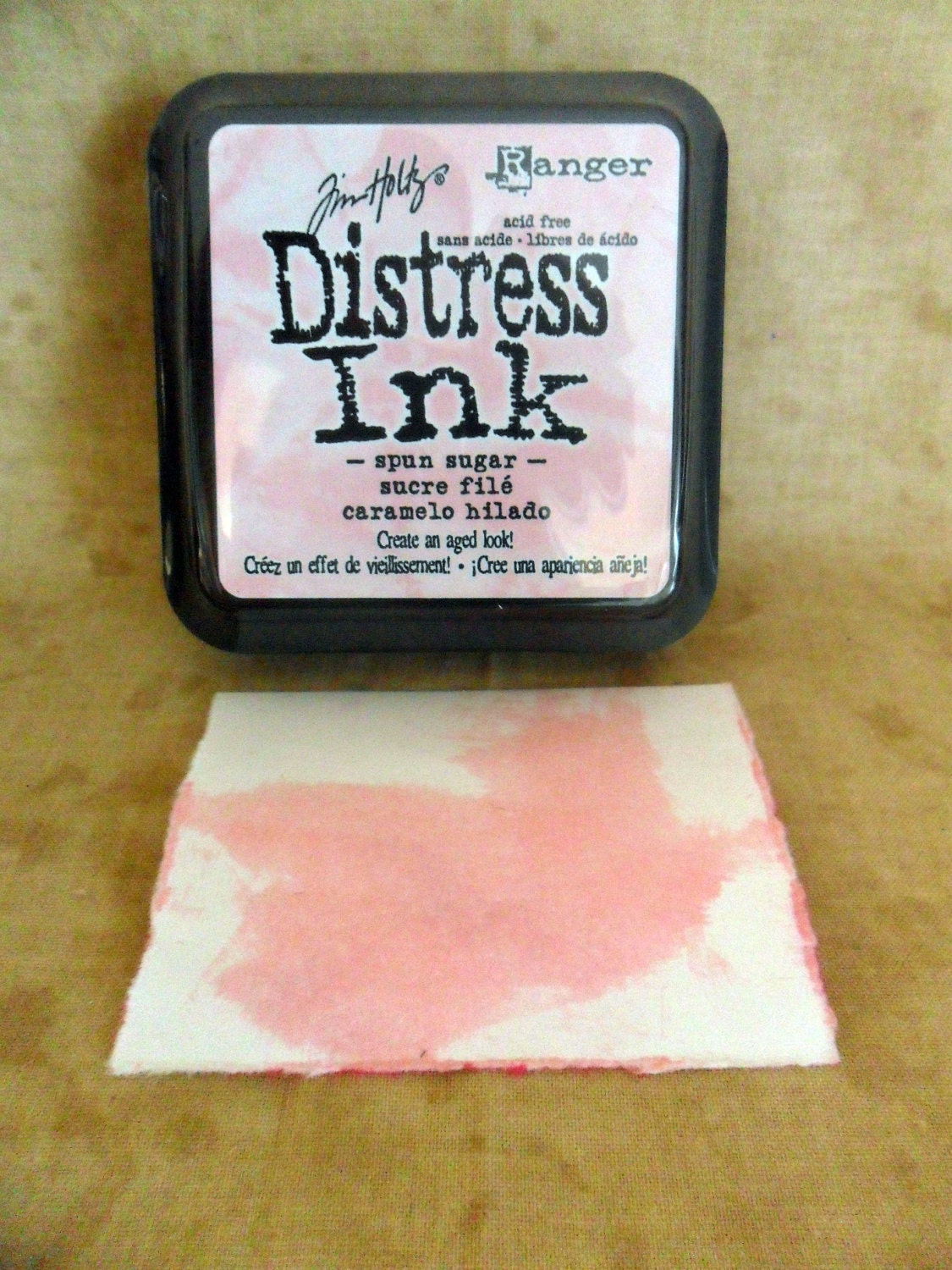 Tim Holtz Spun Sugar Pink Distress Ink Stamp Pad by Ranger-SALE