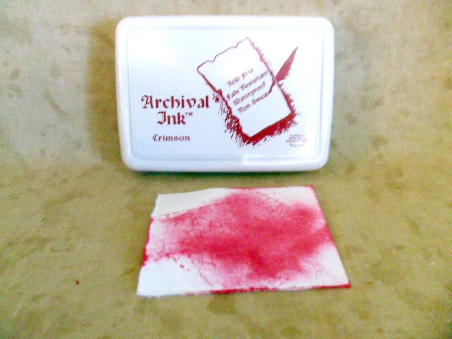 Crimson Red Archival Ink Stamp Pad by Ranger-FREE SHIPPING
