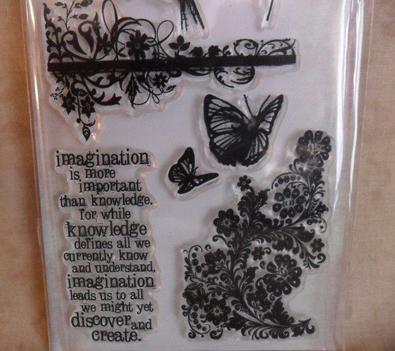 Tim Holtz Flights of Fancy Clear Stamps by Stampers Anonymous-FREE SHIPPING