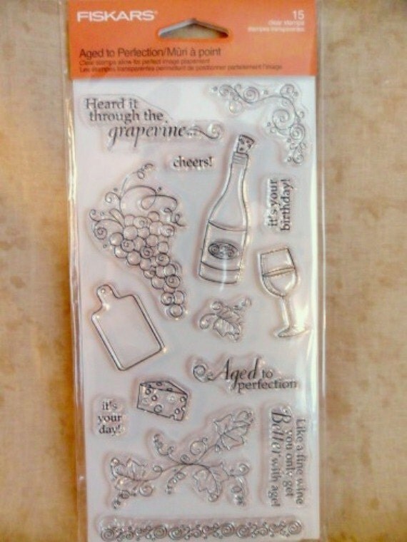 Aged to Perfection Clear Stamps by Fiskars-FREE SHIPPING