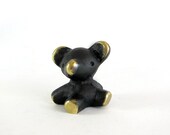 Vintage ORIGINAL Modernist Austrian 1960s Sitting Bear Figurine