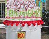Double Sided 50th Birthday Celebration Art Pendant