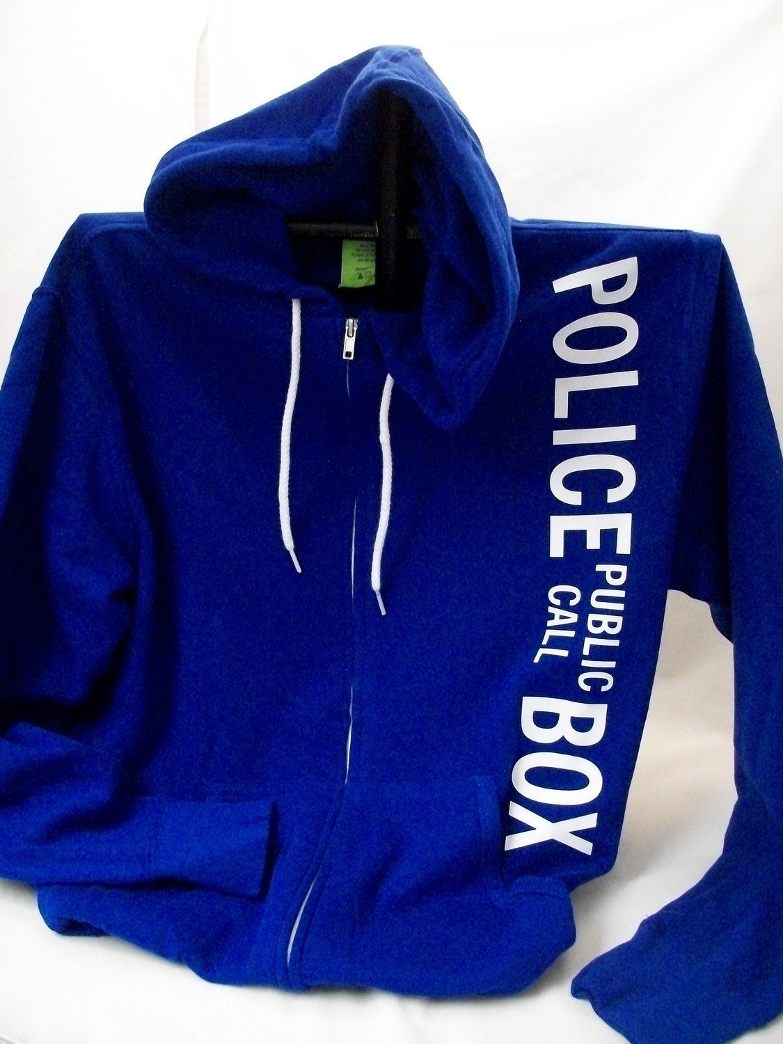 Police Box Hoodie Cobalt Blue Made To Order