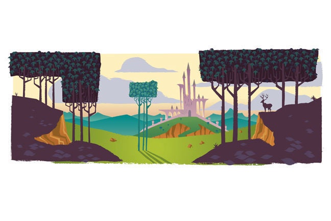 Princess Castle Original Print