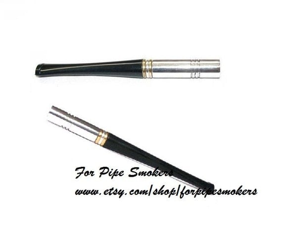 Male Metal Cigarette Holders. Short Cigarette Holder 3.5"/90 mm regulars & 3.5"/90 mm slims , Handmade Fashion Cigarette Holders Set