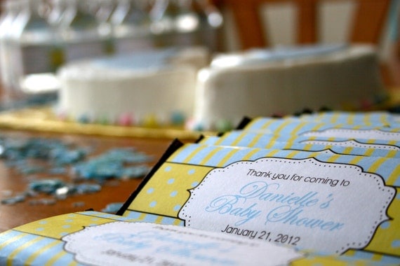 Baby Shower Chocolate Bar Wrapper- you choose colors. You print. Il_570xn