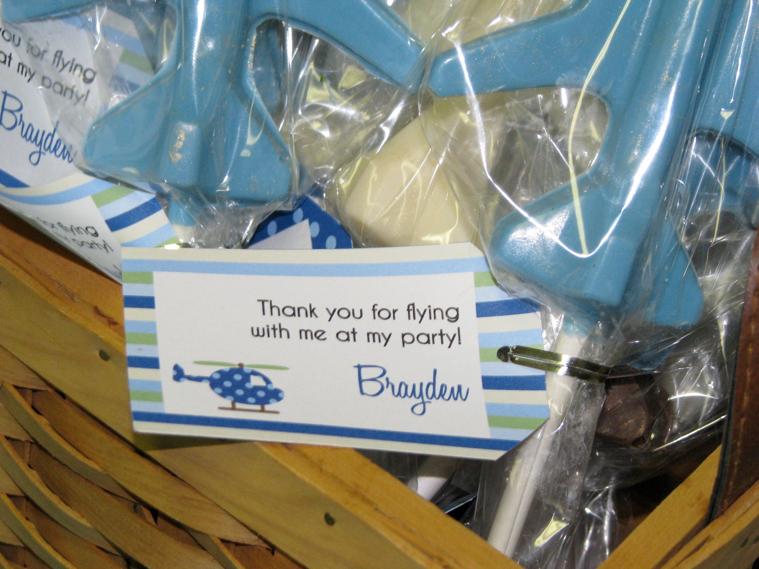 Airplane and Helicopter Party- thank you tags- print your own Il_570xn