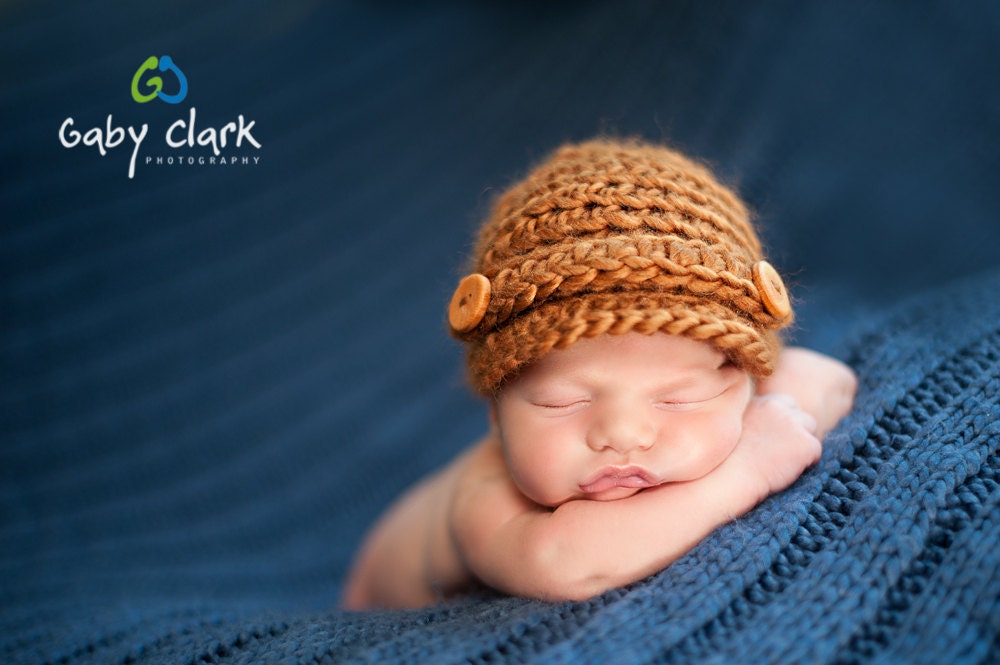 Cinnamon Brown Newsboy Cap