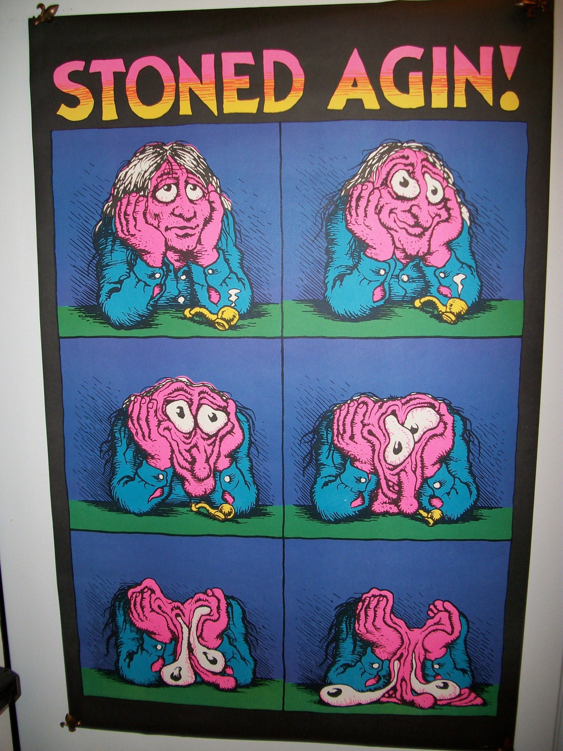 Stoned Agin Blacklight  Original Vintage Poster