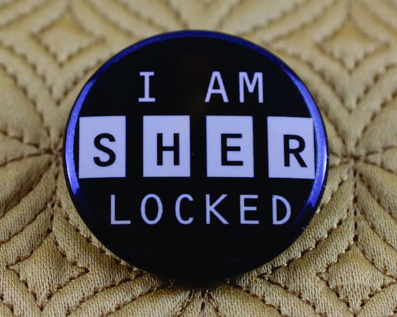 I am Sherlocked 1.5 inch pinback button