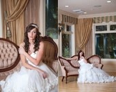Allyanna - Beaded  Wedding Headpiece - Bridal Hair Piece - Rhinestone Hair Piece - Crystal Beaded Headpiece - Bridal Crystal Headband