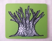Mousepad featuring image of original artwork by Susie Carranza  - "Tree"