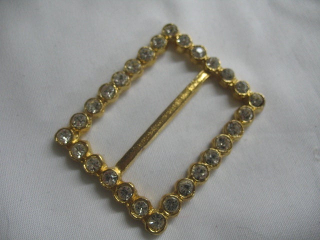VINTAGE RHINESTONE BUCKLE