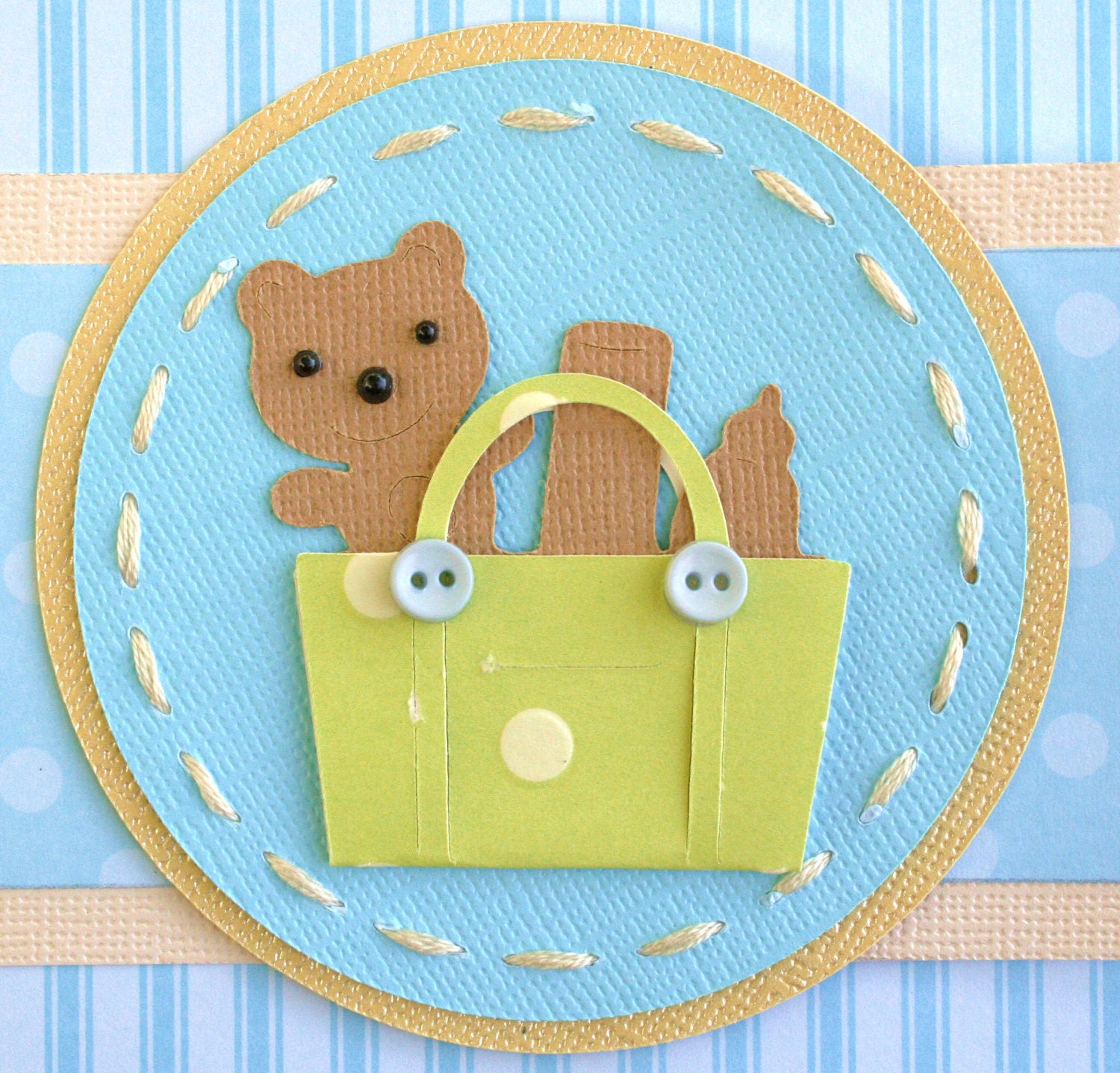 Items similar to baby boy borders for scrapbook pages on Etsy