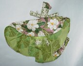 Spring Green vs Magnolia, Reversible, Topsy Turvy Doll, ragdoll, cloth doll