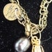 Large  Genuine Cultured Tahitian Black Pearls ONYX  Swarovski Jet Crystals Necklace Game OF Thrones /Perfect Holiday Gift OOAK