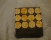 Crafty Tool Storage Pouch Gray w/ Yellow Circles