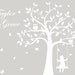 Children's Tree Decal - Vinyl Wall Decals - nursery decals with Butterflies,Birds,Swing & kid