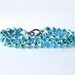 Turquoise Bracelet Swarovski Double Aurora Borealis 2XAB Swarovski Crystal Bracelet