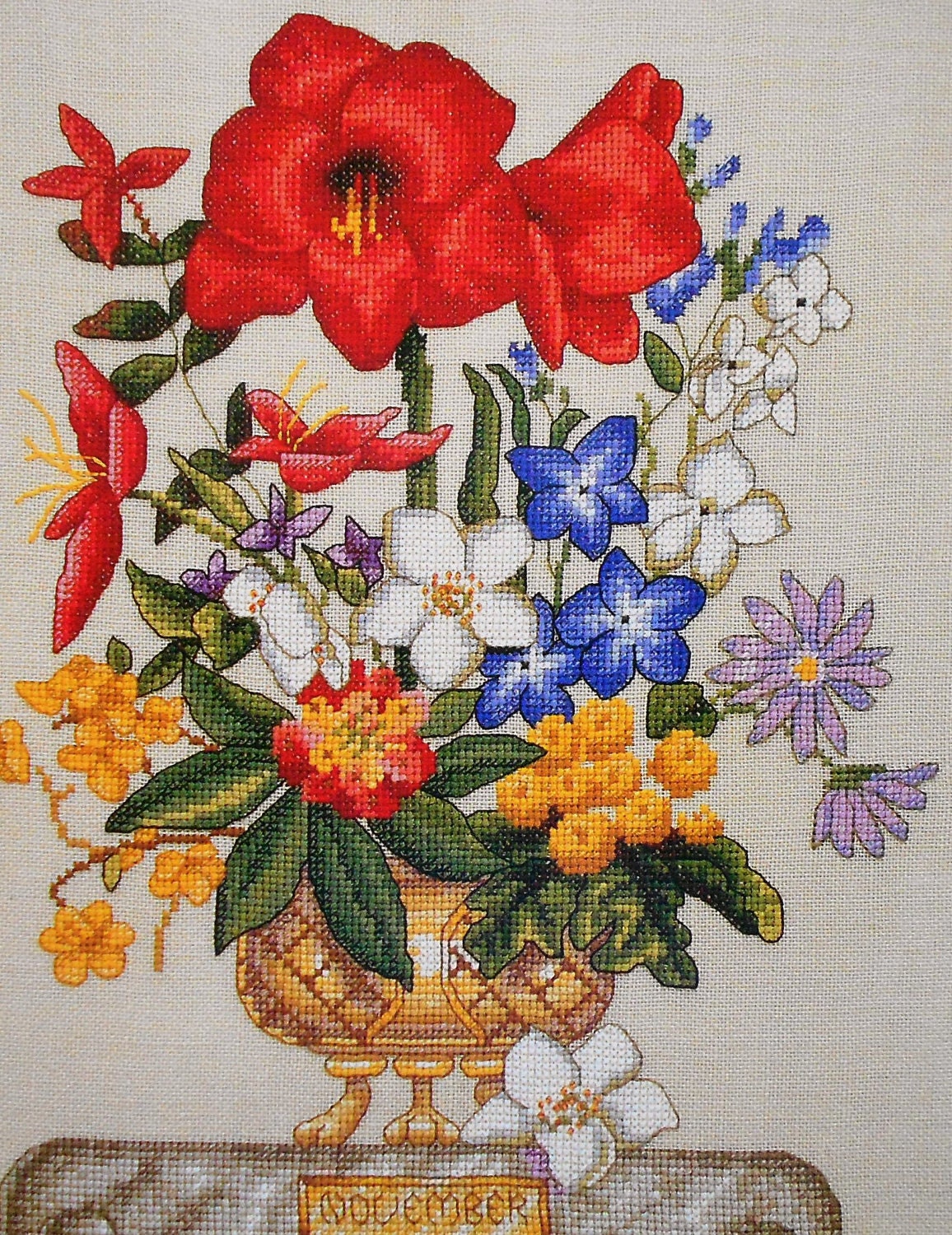 Marie Barber FLOWER OF The MONTH November - Counted Cross Stitch Pattern Chart - By Just Cross Stitch