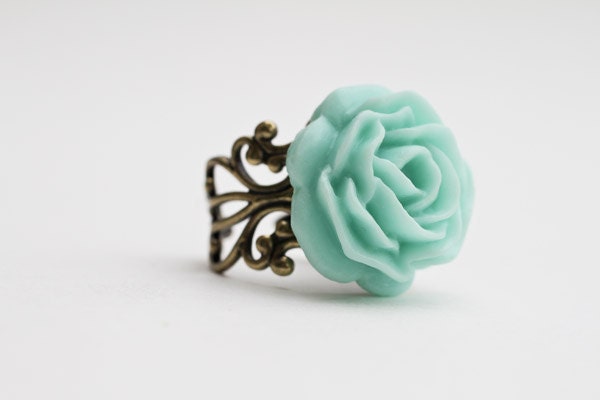 Ruffled Rose Statement Ring by Jessica Anne Designs