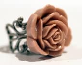 Dusty Rose Filigree Ring