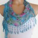 2012 summer fashion cotton scarf new design turquoise pink blue green