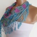 2012 summer fashion cotton scarf new design turquoise pink blue green