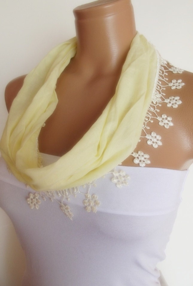 2012 summer fashion cotton scarf new light yellow