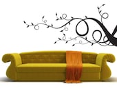 Swirly Branch, Swirls, Branches, Leaves, Leaf, Tree - Decal, Sticker, Vinyl, Wall, Home, Bedroom Decor