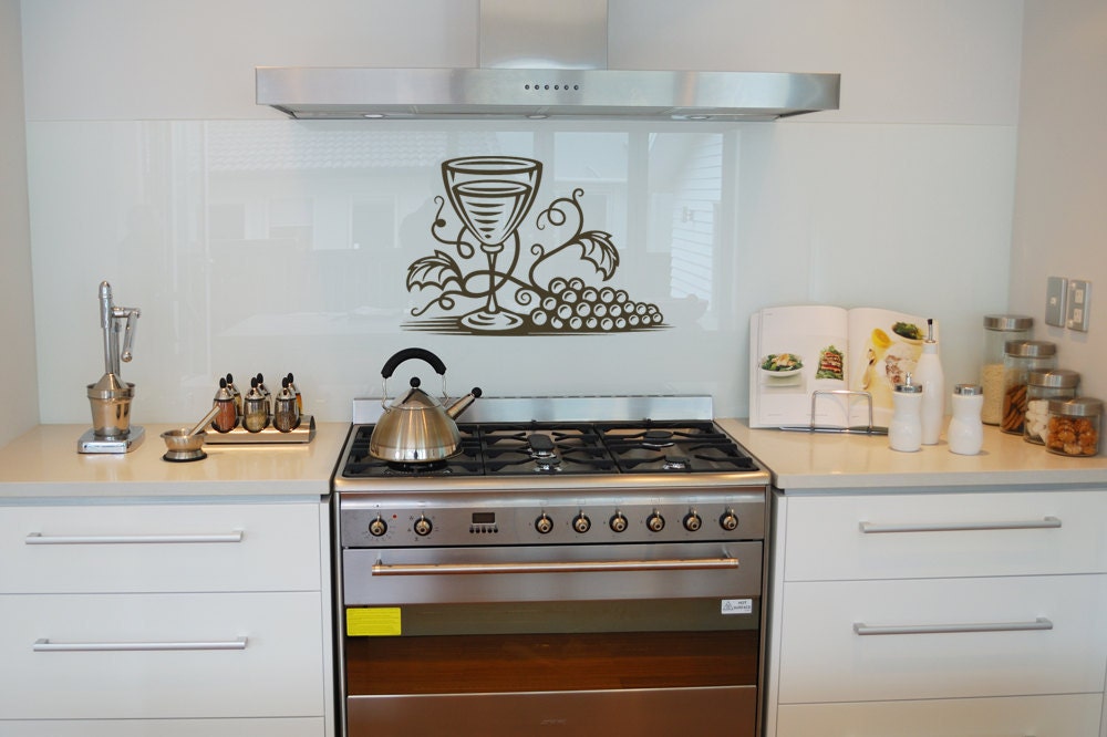 Wine, Grapes, Vines, Swirls - Decal, Sticker, Vinyl, Wall, Home, Restaurant, Kitchen Decor