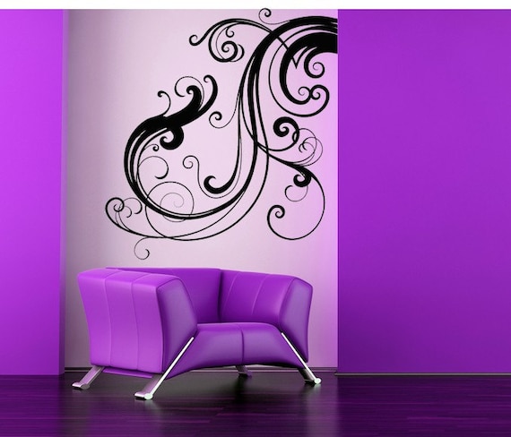 Beautiful Decorative Flourish - Vinyl Wall Art Decal