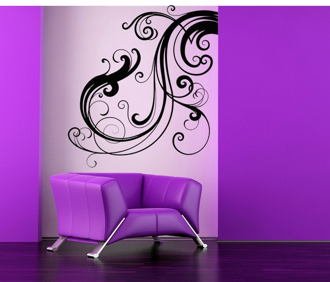 Beautiful Decorative Flourish - Vinyl Wall Art Decal