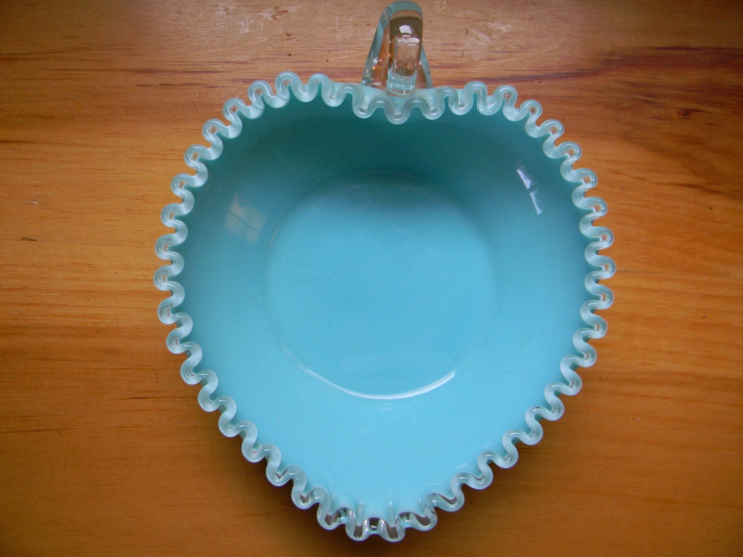 Fenton Turquoise Heart - 1950's