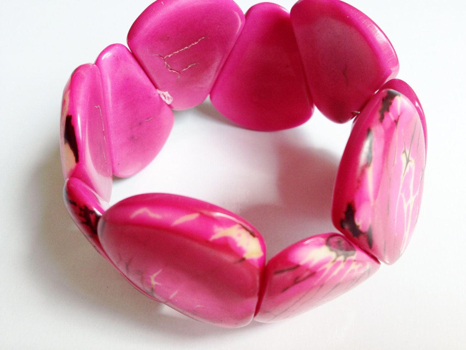 Pink Tagua Bracelet