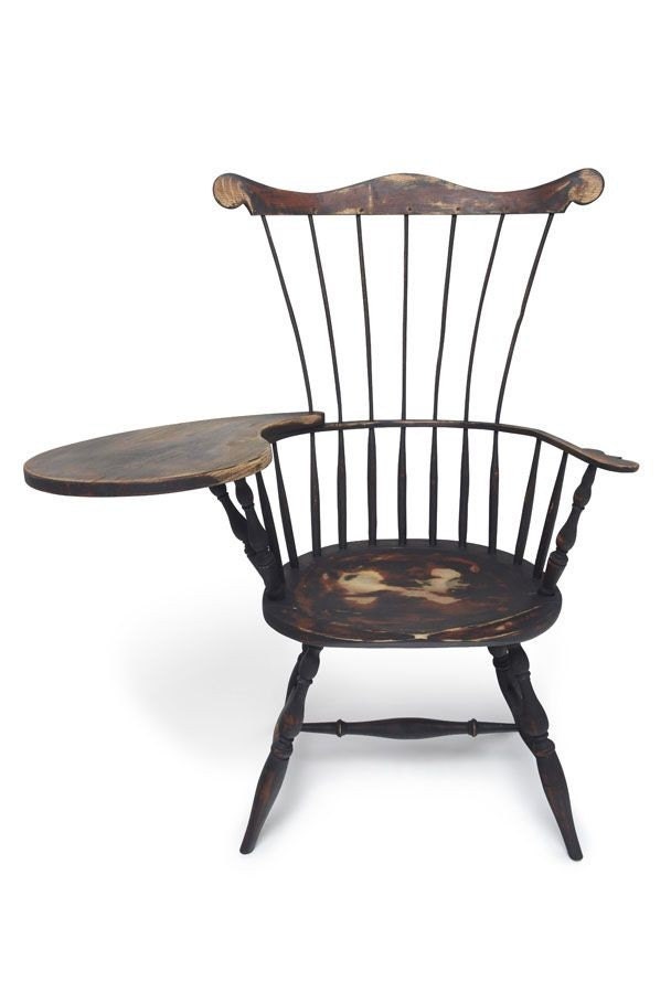 Comb-back Windsor writing desk